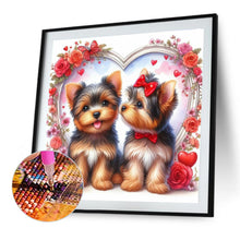 Load image into Gallery viewer, Diamond Painting - Full Round - Valentine's Day Love Rose Yorkshire (40*40CM)