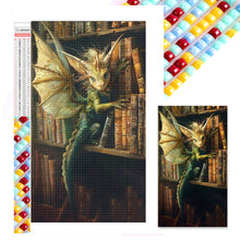Load image into Gallery viewer, Diamond Painting - Full Square - Dragon on the bookshelf (40*70CM)