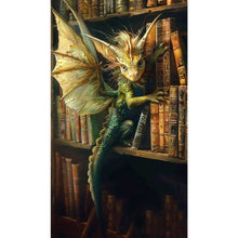 Load image into Gallery viewer, Diamond Painting - Full Square - Dragon on the bookshelf (40*70CM)