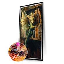 Load image into Gallery viewer, Diamond Painting - Full Square - Dragon on the bookshelf (40*70CM)