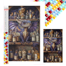Load image into Gallery viewer, Diamond Painting - Full Square - Dragon on the bookshelf (40*70CM)