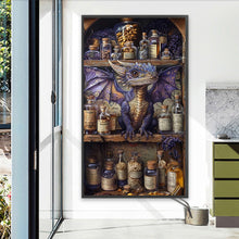 Load image into Gallery viewer, Diamond Painting - Full Square - Dragon on the bookshelf (40*70CM)