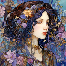 Load image into Gallery viewer, Diamond Painting - Full Square - Purple romantic woman (40*40CM)