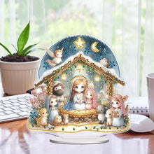 Load image into Gallery viewer, Easter Nativity Diamond Painting Desktop Ornaments for Bedroom Table Decor