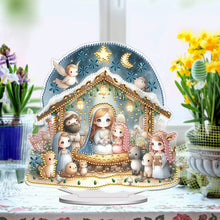 Load image into Gallery viewer, Easter Nativity Diamond Painting Desktop Ornaments for Bedroom Table Decor