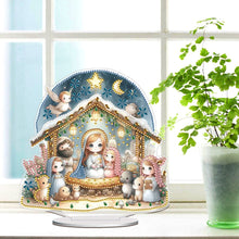Load image into Gallery viewer, Easter Nativity Diamond Painting Desktop Ornaments for Bedroom Table Decor