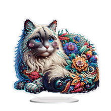 Load image into Gallery viewer, Cat Diamond Painting Desktop Ornament Rhinestones Decorations for Adults