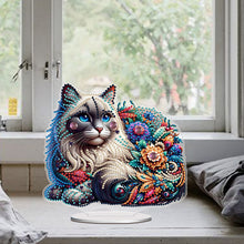 Load image into Gallery viewer, Cat Diamond Painting Desktop Ornament Rhinestones Decorations for Adults