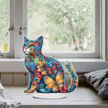 Load image into Gallery viewer, Cat Diamond Painting Desktop Ornament Rhinestones Decorations for Adults