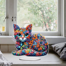 Load image into Gallery viewer, Cat Diamond Painting Desktop Ornament Rhinestones Decorations for Adults