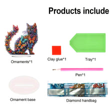 Load image into Gallery viewer, Cat Diamond Painting Desktop Ornament Rhinestones Decorations for Adults