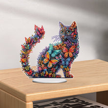 Load image into Gallery viewer, Cat Diamond Painting Desktop Ornament Rhinestones Decorations for Adults