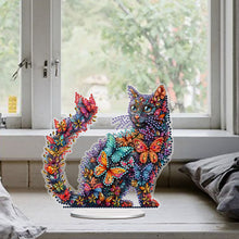 Load image into Gallery viewer, Cat Diamond Painting Desktop Ornament Rhinestones Decorations for Adults