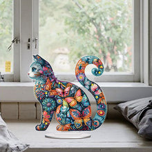 Load image into Gallery viewer, Cat Diamond Painting Desktop Ornament Rhinestones Decorations for Adults
