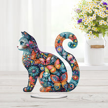 Load image into Gallery viewer, Cat Diamond Painting Desktop Ornament Rhinestones Decorations for Adults