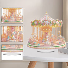Load image into Gallery viewer, Acrylic Special Shape Aesthetic Carousel 5D DIY Diamond Art Tabletop Decorations