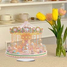 Load image into Gallery viewer, Acrylic Special Shape Aesthetic Carousel 5D DIY Diamond Art Tabletop Decorations