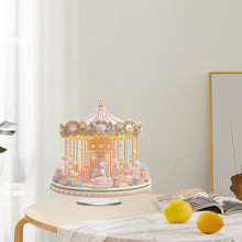 Load image into Gallery viewer, Acrylic Special Shape Aesthetic Carousel 5D DIY Diamond Art Tabletop Decorations