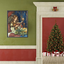 Load image into Gallery viewer, Diamond Painting - Full Round - Girl Reading (40*50CM)