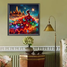 Load image into Gallery viewer, Diamond Painting - Full Round - Girl with Beautiful Skirt (40*40CM)