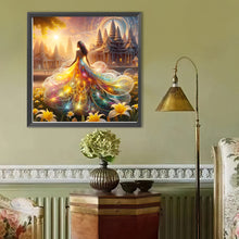 Load image into Gallery viewer, Diamond Painting - Full Round - Girl with Beautiful Skirt (40*40CM)