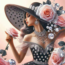 Load image into Gallery viewer, Diamond Painting - Full Round - Elegant and Luxurious Woman (40*40CM)