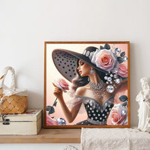 Load image into Gallery viewer, Diamond Painting - Full Round - Elegant and Luxurious Woman (40*40CM)
