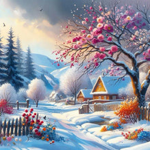 Load image into Gallery viewer, Diamond Painting - Full Round - Beautiful Winter Scene (30*30CM)