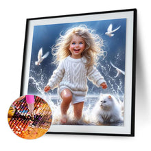 Load image into Gallery viewer, Diamond Painting - Full Round - Cute Girl (30*30CM)