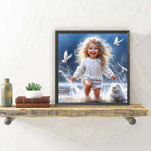 Load image into Gallery viewer, Diamond Painting - Full Round - Cute Girl (30*30CM)