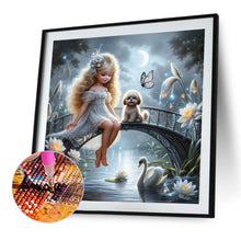 Load image into Gallery viewer, Diamond Painting - Full Round - Cute Girl (30*30CM)