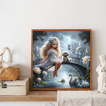 Load image into Gallery viewer, Diamond Painting - Full Round - Cute Girl (30*30CM)