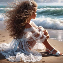 Load image into Gallery viewer, Diamond Painting - Full Round - Cute Girl (30*30CM)