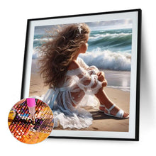 Load image into Gallery viewer, Diamond Painting - Full Round - Cute Girl (30*30CM)