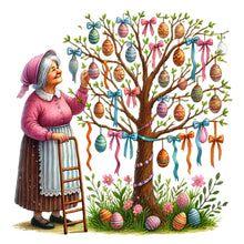 Load image into Gallery viewer, Diamond Painting - Full Round - Easter Egg Tree (30*30CM)