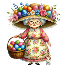 Load image into Gallery viewer, Diamond Painting - Full Round - Easter Grandma (30*30CM)