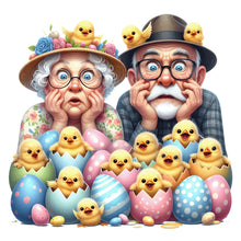 Load image into Gallery viewer, Diamond Painting - Full Round - Easter Couple (30*30CM)