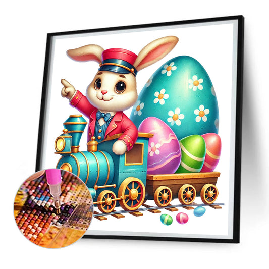 Diamond Painting - Full Round - Easter Train (30*30CM)