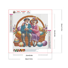 Load image into Gallery viewer, Diamond Painting - Full Round - Easter Couple (30*30CM)
