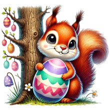 Load image into Gallery viewer, Diamond Painting - Full Round - Easter Squirrel (30*30CM)
