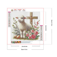 Load image into Gallery viewer, Diamond Painting - Full Round - Easter Sheep (30*30CM)