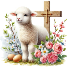 Load image into Gallery viewer, Diamond Painting - Full Round - Easter Sheep (30*30CM)