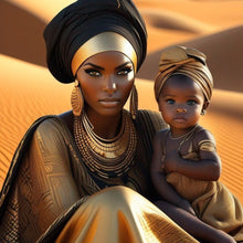 Load image into Gallery viewer, Diamond Painting - Full Round - Woman and Boy (40*40CM)