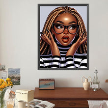 Load image into Gallery viewer, Diamond Painting - Full Round - Girl with Pigtails (40*50CM)
