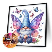 Load image into Gallery viewer, Diamond Painting - Full Round - Gnome Butterfly (30*30CM)