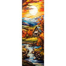 Load image into Gallery viewer, AB Diamond Painting - Full Round - Autumn scenery glass art (30*90CM)