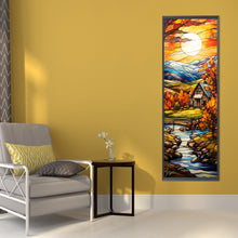Load image into Gallery viewer, AB Diamond Painting - Full Round - Autumn scenery glass art (30*90CM)