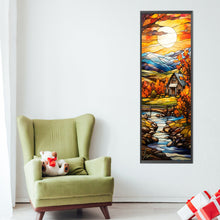 Load image into Gallery viewer, AB Diamond Painting - Full Round - Autumn scenery glass art (30*90CM)