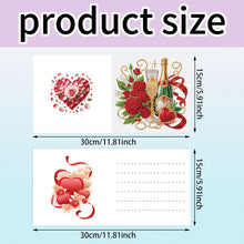 Load image into Gallery viewer, 6Pcs Valentines Day Angel DIY Diamond Painting Card Rhinestone Painting Card Kit