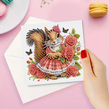 Load image into Gallery viewer, 6Pcs Valentines Day Angel DIY Diamond Painting Card Rhinestone Painting Card Kit